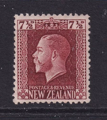 NEW ZEALAND....  1915 KGV recess  7½d brown  mint