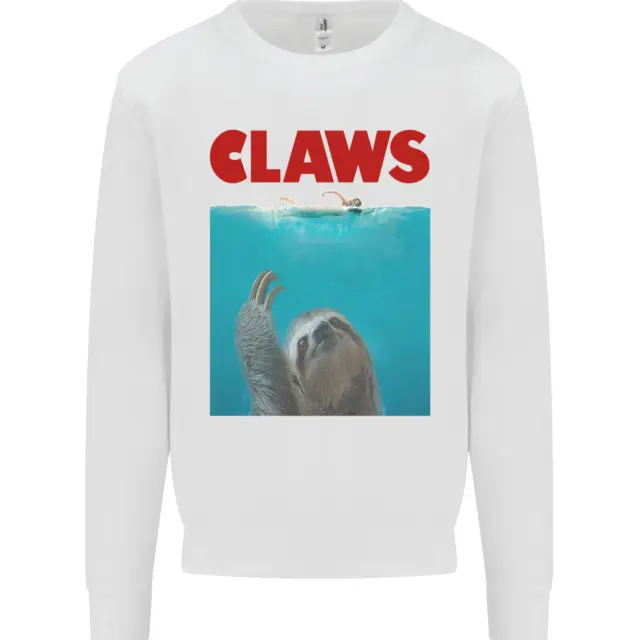 Claws Funny Sloth Parody Kids Sweatshirt Jumper