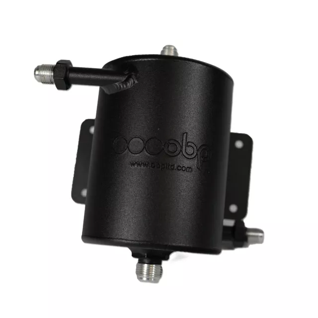 Pentola vorticosa carburante leggera 1 L OBP materia scura - raccordo AN (JIC) - montaggio paratie