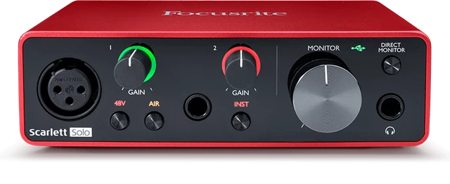 Focusrite Scarlett Solo Studio 3rd Gen. Kit Avec Carte Son Micro Et Bonnet 3