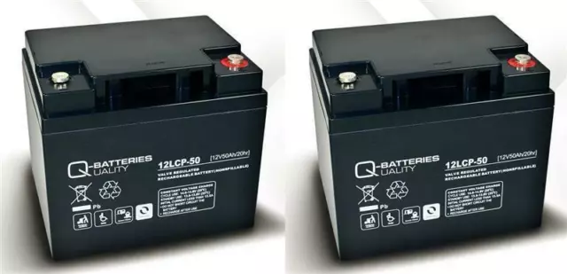 Ersatzakku für Orthopedia Citipartner3/4 2 Stk.  Quality-Batteries 12LCP-50