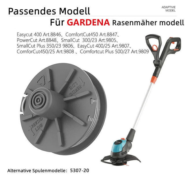 6 Bobine Ricambio Per Tagliaerba Gardena - Compatibili Con Easycut E Turbotrimmer - Foto 12