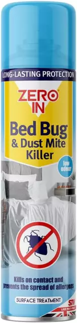 Zero In ZER968 Bed Bug Killer Spray 300 ml, Blue