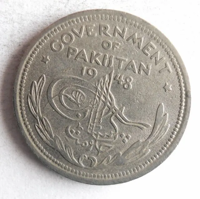 1948 PAKISTAN 1/2 RUPEE - Excellent Coin Middle East Bin #5