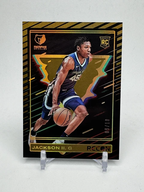 2023-24 PANINI PRIZM GG Jackson II argent recrue Prizm RC #179 grizzlis
