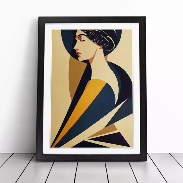 Art Deco Portrait Woman Vol.3 Wall Art Print Framed Canvas Picture Poster Decor