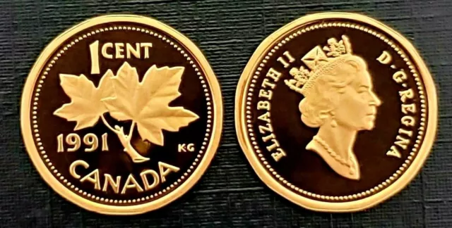 Canada 1991 Proof Small Cent - Penny!!