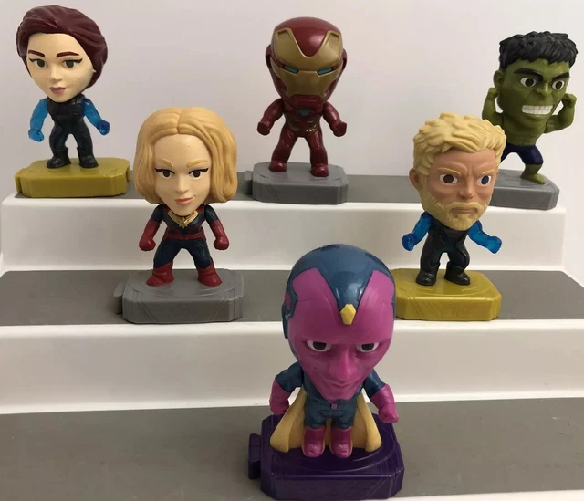 Marvel Avengers Endgame Superhero Toys 6Pc Lot Figures McDonalds 2019 Lot A
