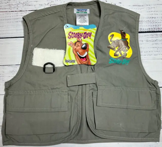 SCOOBY DOO BOYS Fly Fishing Vest Fits 3-6 Years Old Green Pockets Cotton  New £11.07 - PicClick UK