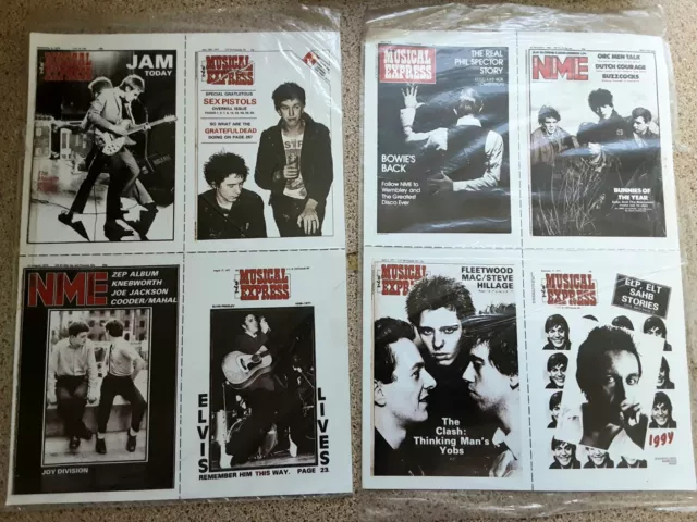 NME music magazine Covers POSTCARDS 1991 New Musical Express CLASH JOY DIVISION