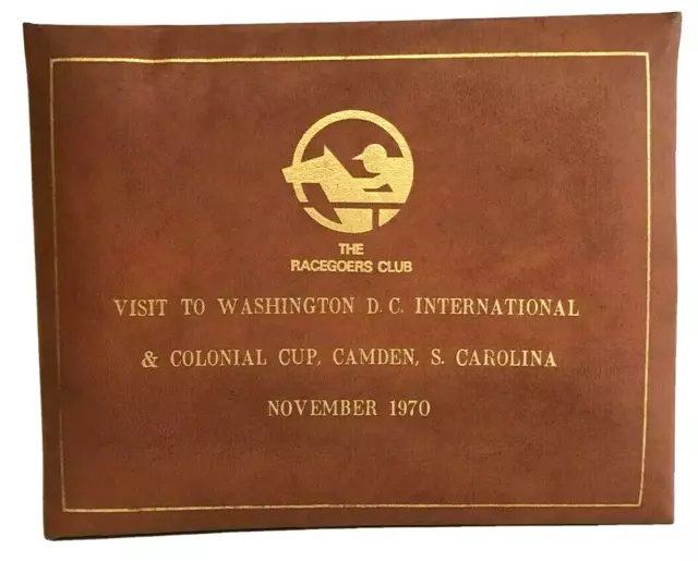 Horse Racing Photo Album Washington Colonial Cup Camden Carolina Piggott 1970