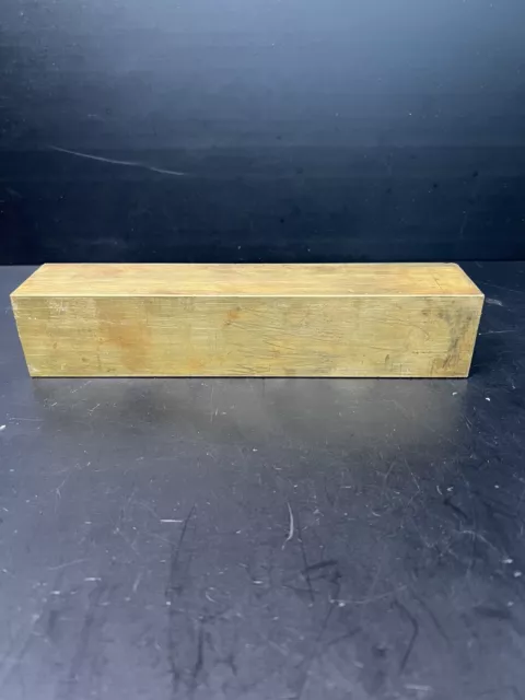 2”x2”x9-3/4” Solid Brass Bar Stock Lathe Milling Machining Fabricating