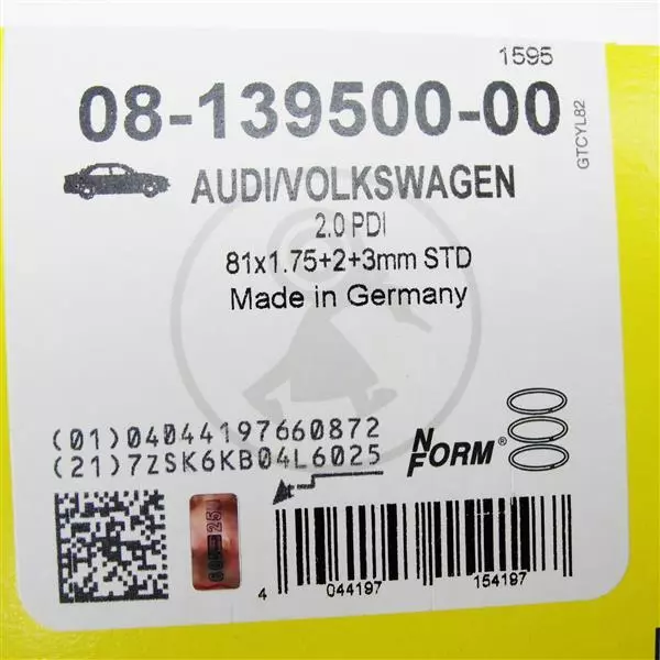 Satz Kolbenringe GÖTZE Audi VW Skoda SEAT 2,0l TDI PD 81,0mm 2.0TDI 8V 16V 2