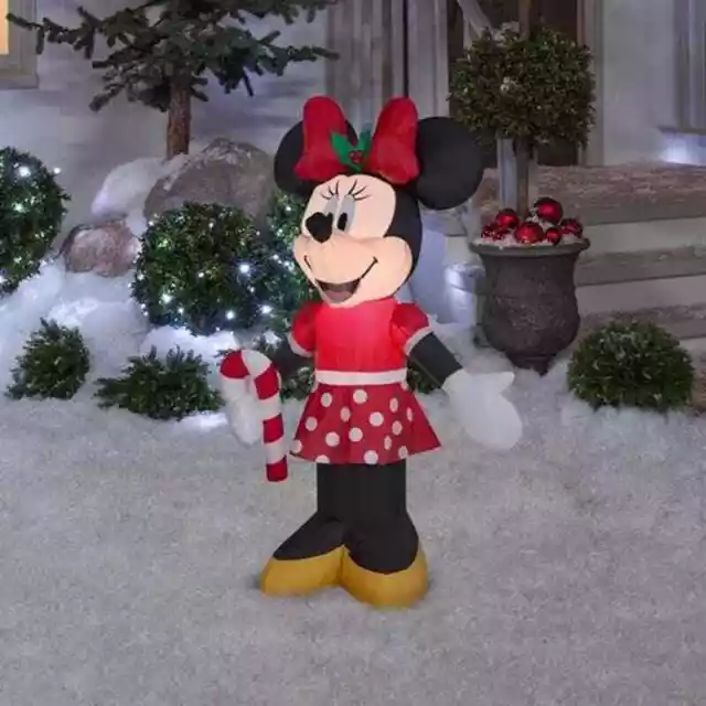 Bastón de caramelo inflable Minnie Mouse de 3,5 pies de Disney