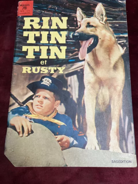 MENSUEL RINTINTIN ET RUSTY n°78 ¤ SERGENT KIRK ¤ 1976 SAGEDITION