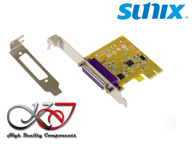 Carte Port Parallèle PCI-E SUNIX PAR6408A – DB-25 LPT IEEE1284 – Low Profile Occasion