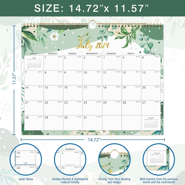 20242025 WALL CALENDAR Calendar 20242025, JUL 2024 DEC 2025, 14.8