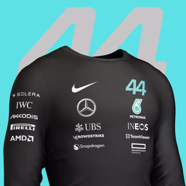 Maillot Nike X Mercedes F1 Lewis Hamilton