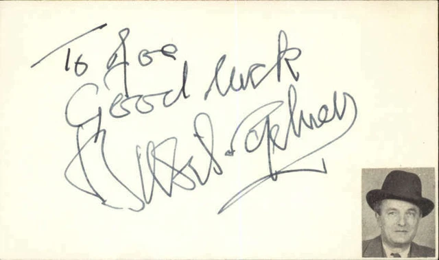 Basil Sydney D.1968 English Actor Hamlet signed 3"x5" index Card