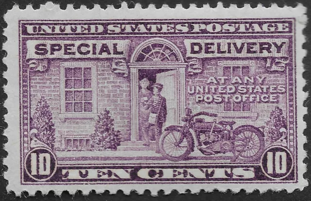 1922 US Special Delivery Stamp  10c Gray violet, MH (KBX)