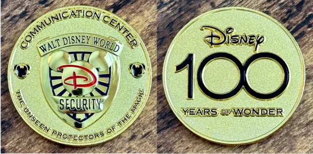 Walt Disney World Security Division Communication Center Dispatch Challenge Coin