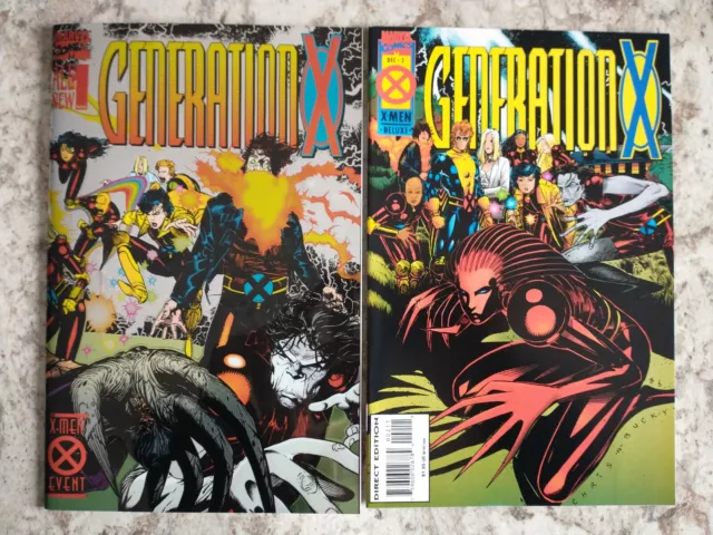 Generation X #1-2 Set 1st Print VF/NM Marvel Comics 1995 Lobdell