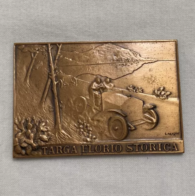 Targa Florio Storica Rally 1986 plaque medal