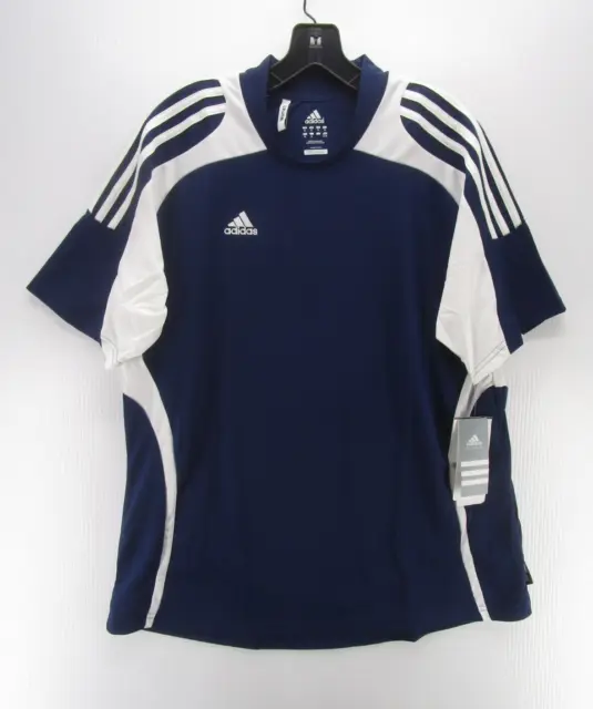 Adidas Shirt Women XL Blue White Soccer Jersey Clima365 Pullover Futbol Y2K NEW