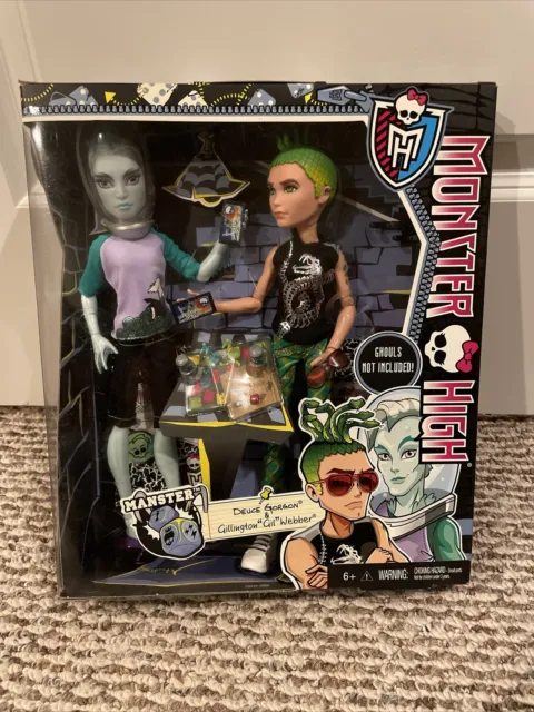 Monster High Deuce Gorgon Gillington Gil Webber Manster Doll 2 Pack Sealed Box