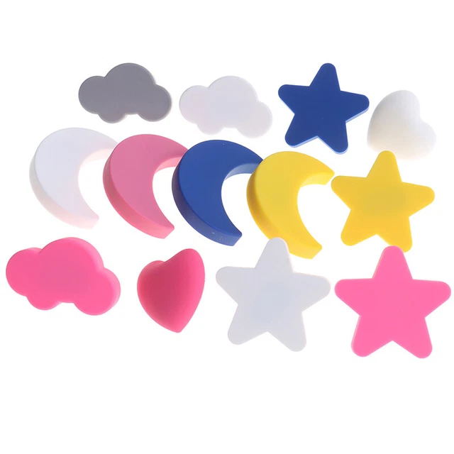 Children Rubber Door Handles Moon Star Cartoon Furniture Cloud Door Knob P-xd 3