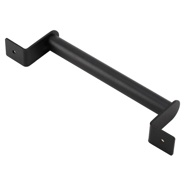 Black Heavy Duty Carbon Steel Pull Handle For Sliding Barn Door Closet Wooden DC