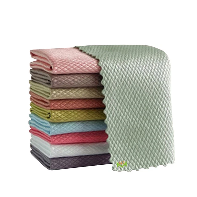 WCIC 10X NanoScale Streak Free Miracle Polishing Reusable Kitchen Cleaning Cloth