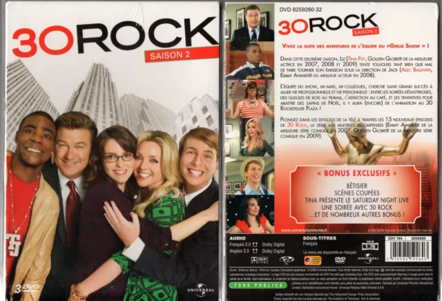 30ROCK - Saison 2 - Coffret 3 Boitiers Slim - 3 DVD - 2009 - NEUF