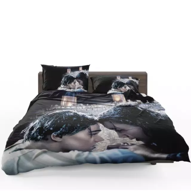 Titanic Movie Kate Winslet Leonardo Dicaprio Quilt Duvet Cover Set Bed Linen
