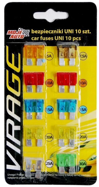 VIRAGE Jeu de fusibles 94-015 Emballage en blister