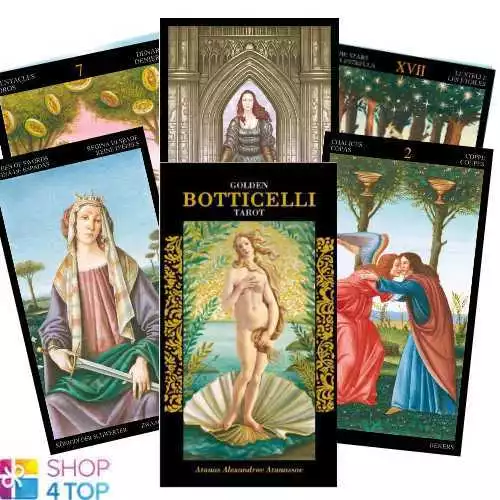 Golden Botticelli Tarot Deck-Karten  Esoteric Fortune Telling Lo Scarabeo Neu