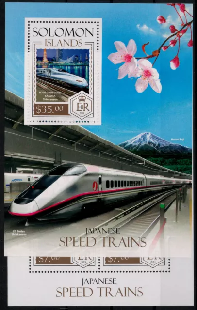 Salomoninseln; Shinkansen-Hochgeschwindigkeitszüge 2013 kpl. **  (21,50)