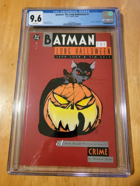 Batman The Long Halloween #1  *Cgc 9.6 White Pages " Catwoman App  *1996*