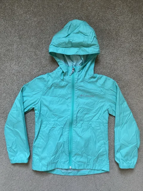 Girls Columbia Size XS (6/6X) Zip Up Hooded Nylon Jacket