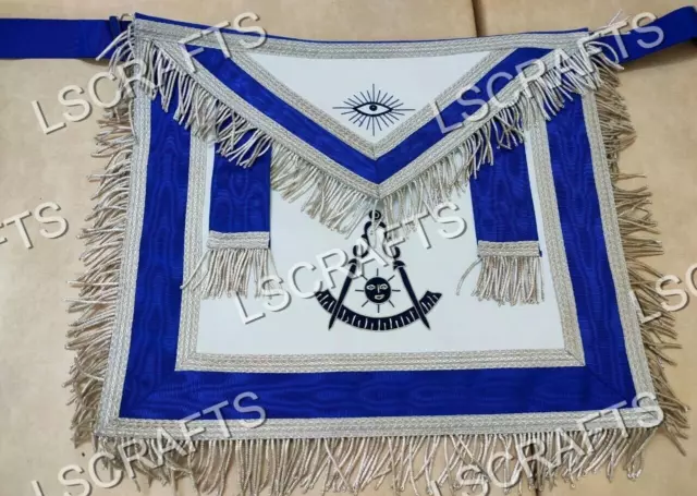 Masonic Regalia Past Master Hand Embroidered Apron