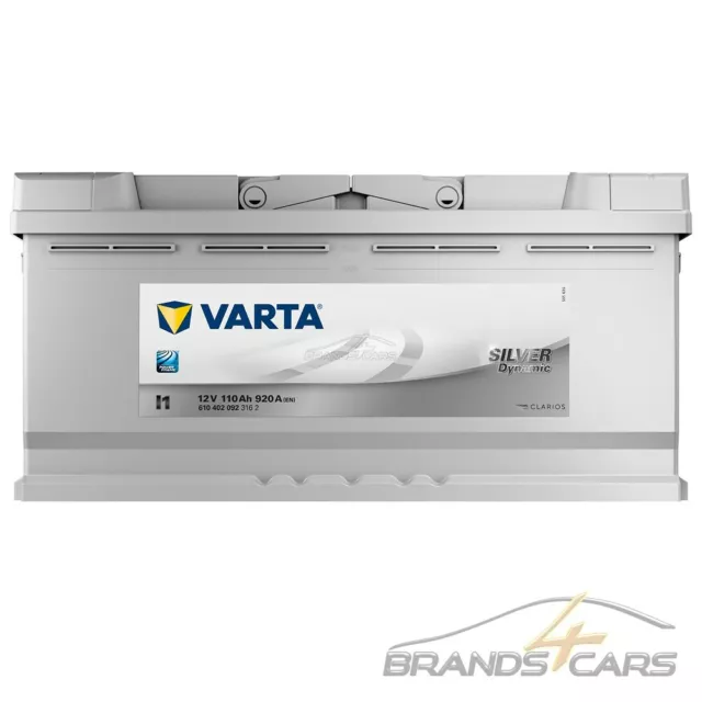 VARTA AUTOBATTERIE 12V 110Ah STARTERBATTERIE 920A ERSETZT 100-AH 105-AH