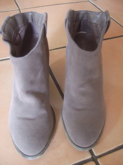bottines chaussures femme bottes pointure 38 TBE talon 8,5 cm