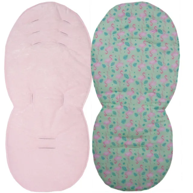 Reversible Seat Liners for Silver Cross Surf Pushchairs - Pink Designs