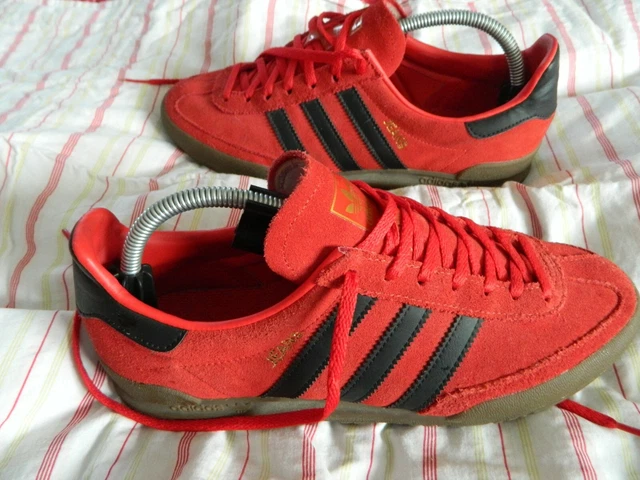 MEN S ADIDAS ORIGINALS Jeans Trainers Red Suede Black ID CQ1785