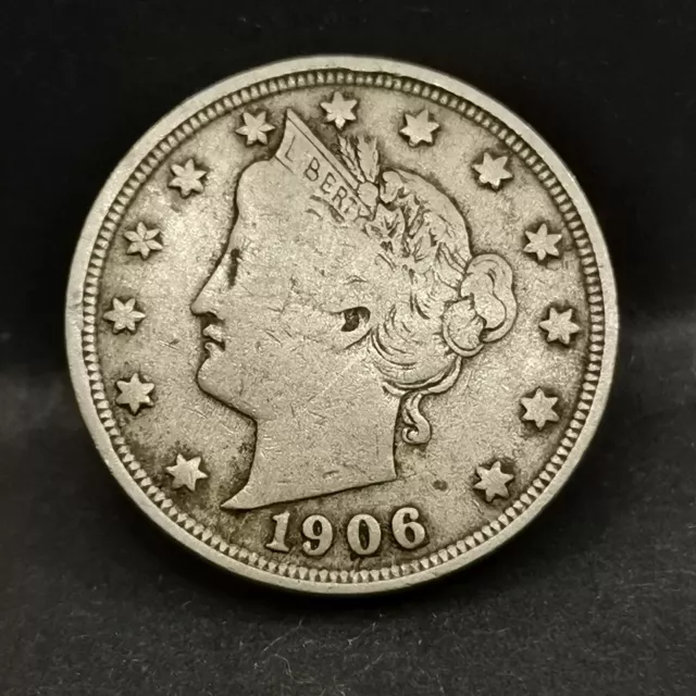 5 Cents Liberty Nickel Avec Cents 1906 Usa