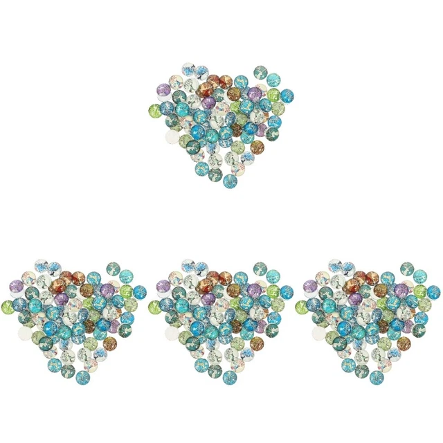 400 Pcs Leuchtender Edelstein-Patch Weihnachts-Cabochons Bulk-Perlen Glücksbaum
