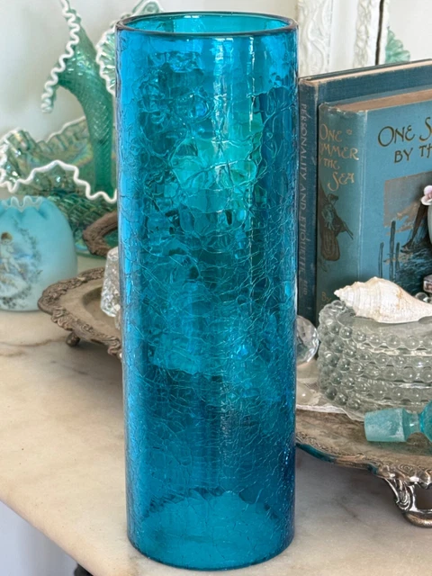 A Midcentury Pair of Blenko Handblown Glass Table Lamps at blenko lamp