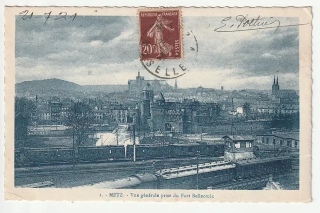 METZ  - Moselle - CPA 57 - trains et voies de Chemin de fer