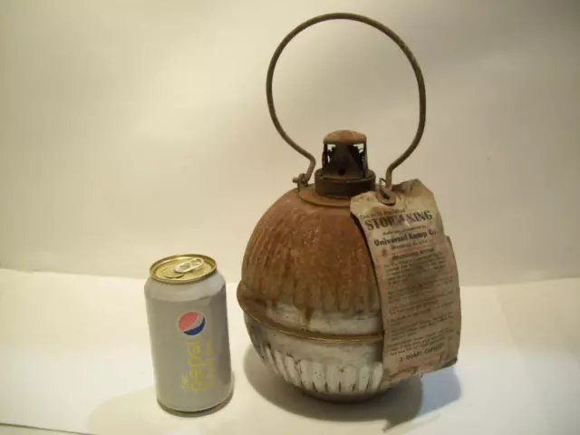 Vtg/Antique STORM KING SMUDGE POT/ROAD FLARE/KEROSENE NEW OLD STOCK!