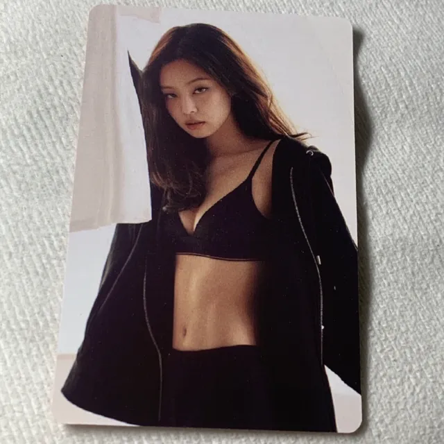 JENNIE BLACKPINK Pink 1996 Daily Life Celeb K-pop Girl Photo Card Black 2